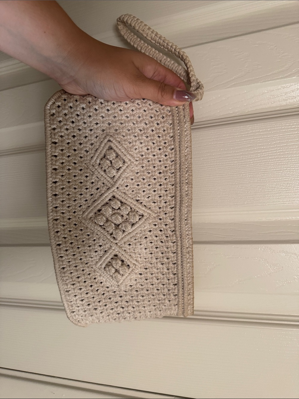 Beige Woven Wrislet